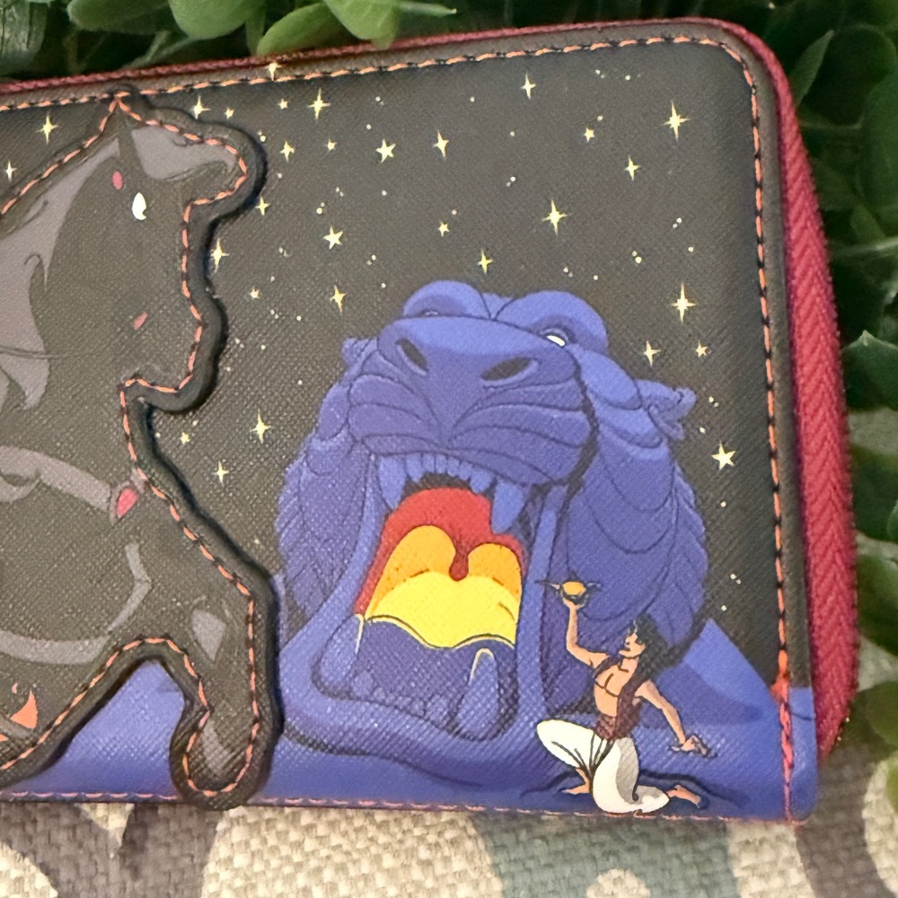 Loungefly Disney Aladdin Jafar Villains Scene Zip Around Wallet - Picture 7 of 15